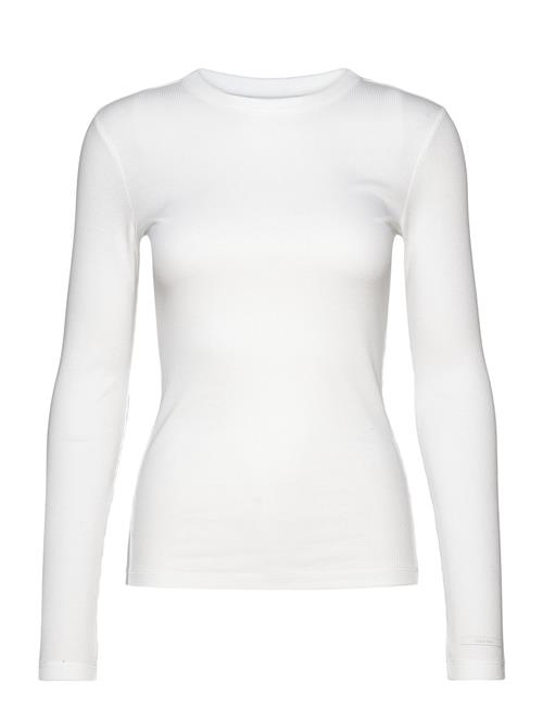 Cotton Rib Ls T-Shirt Calvin Klein White