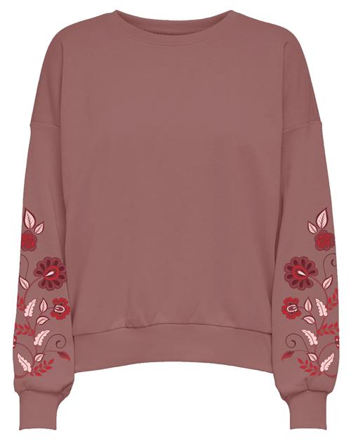 ONLY Sweatshirt 'ONLBrooke'  rosé / rød / burgunder