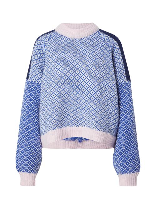 Se PIECES Pullover 'PCREMIX'  ecru / blå / marin ved About You