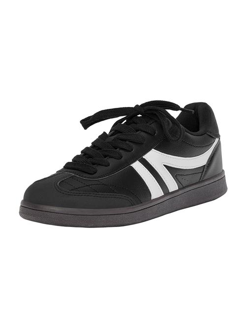 Pull&Bear Sneaker low  sort / hvid