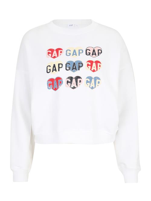 Gap Petite Sweatshirt 'HERITAGE'  lysegul / rød / sort / hvid