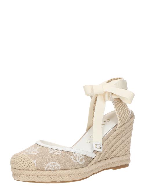 Se GUESS Pumps 'CYRENA'  beige / hvid ved About You