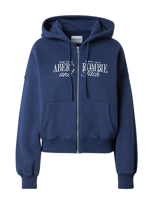 Abercrombie & Fitch Sweatjakke  navy / hvid