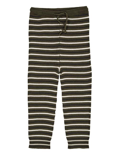 Merino Classic Rib Leggings W. Drawstrings Copenhagen Colors Green