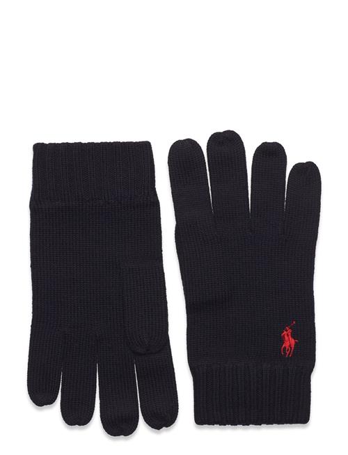 Signature Pony Wool Gloves Polo Ralph Lauren Black