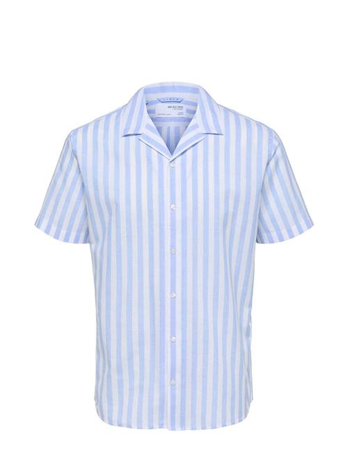 Slhrelaxsun Shirt Ss Resort Selected Homme Blue