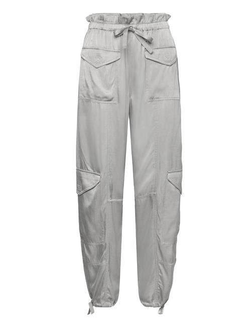 Washed Satin Ganni Grey