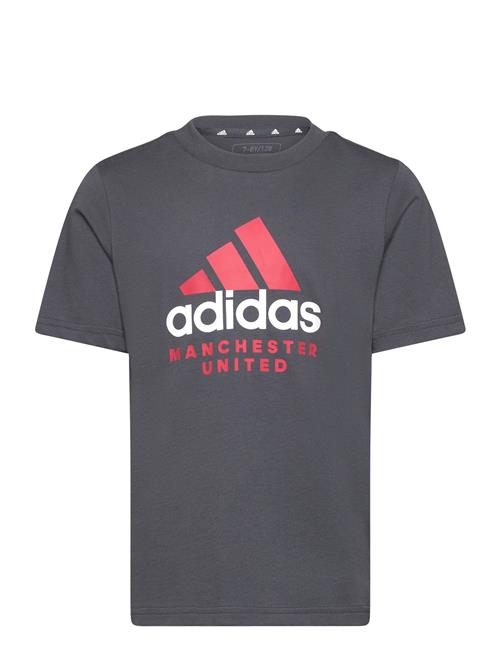 Mufc Kids Tee Adidas Performance Grey