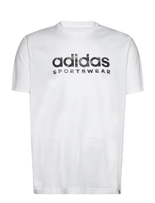 Camo Linear Graphic Tee Adidas Sportswear White