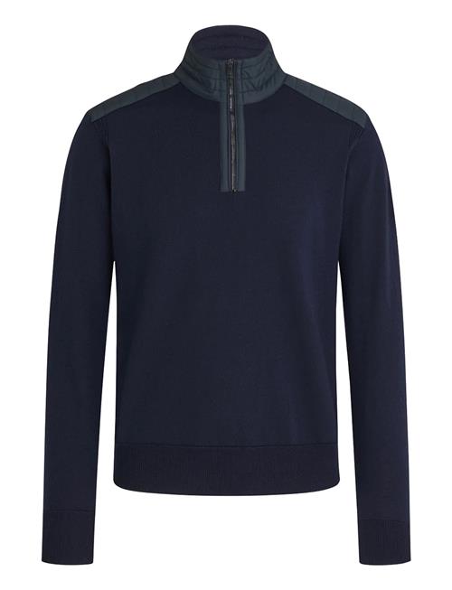 Kilmington Quarter Zip Jumper Washed Navy Belstaff Navy