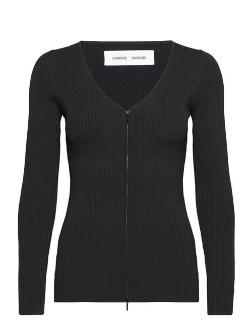 Se Sanina Cardigan 15172 Samsøe Samsøe Black ved Booztlet