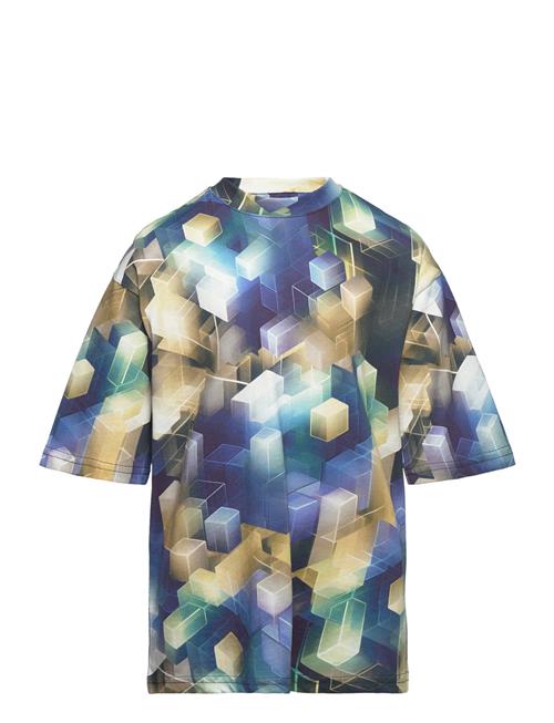 T Shirt Aop Ai Forms Lindex Blue