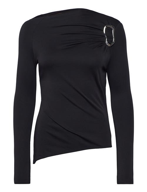 Se Long Sleeve Top With Fixed Buckle, STINE GOYA Black ved Booztlet