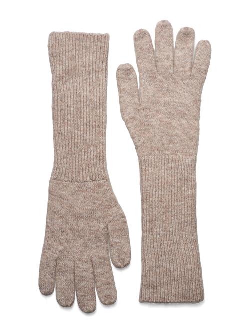 Se Gloves Long Emma Lindex Beige ved Booztlet