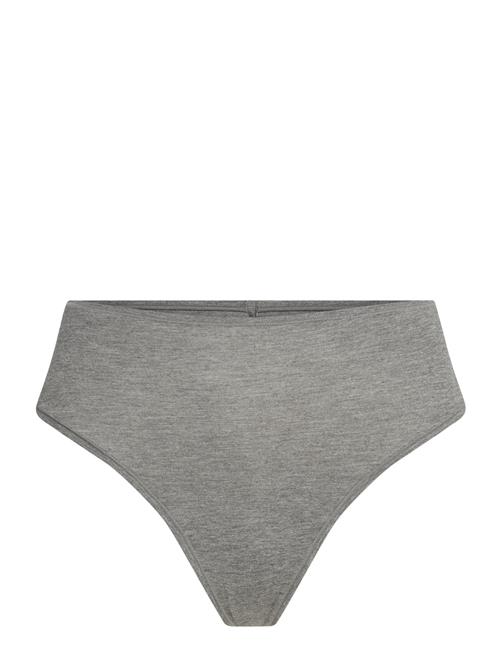 Brief Thong High Cotton Lindex Grey