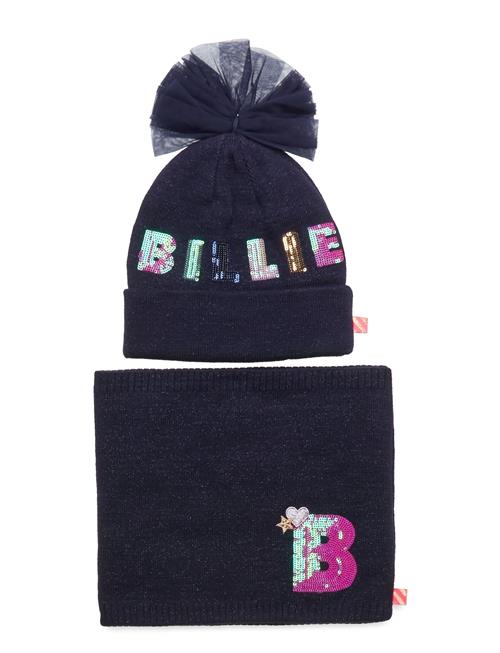 Pull On Hat+Snood Billieblush Navy