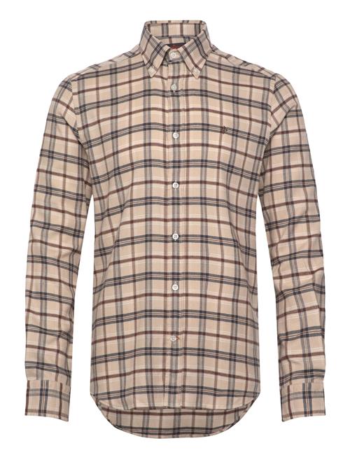 Soft Check Flannel-Slim Fit Morris Beige