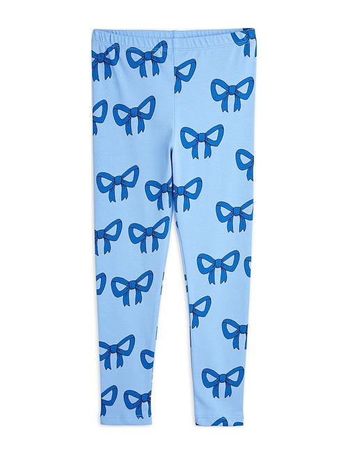 Bow Aop Leggings Mini Rodini Blue