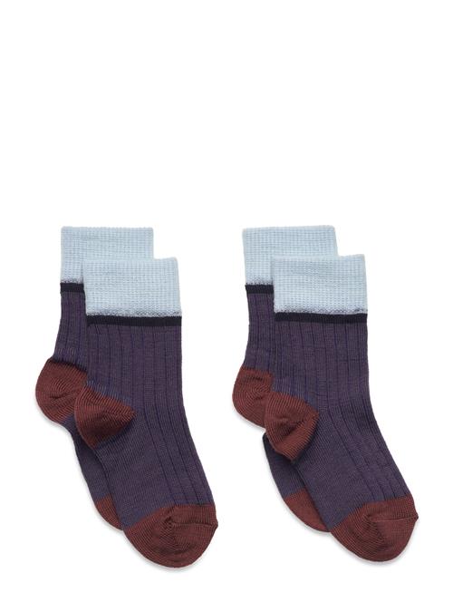 2-Pack Colour Block Socks FUB Patterned