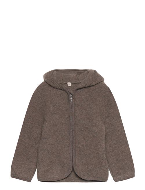 Jacket Ears Wool Fleece Huttelihut Brown