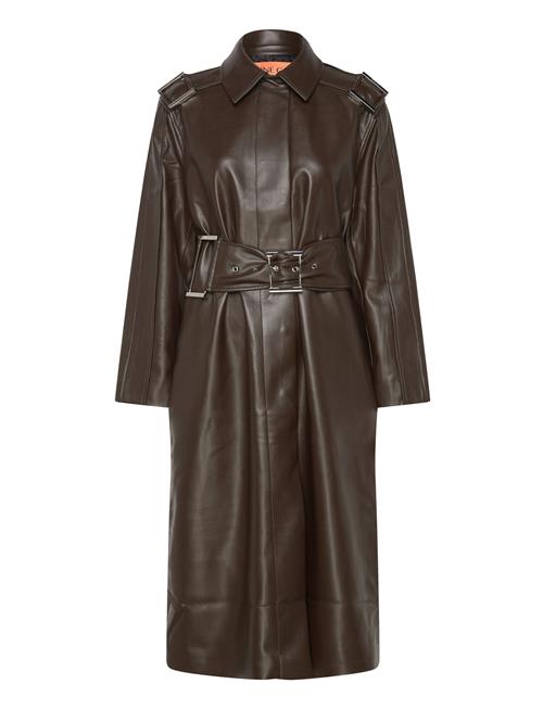 Over D Trenchcoat With Buckle Be STINE GOYA Brown