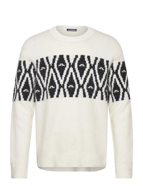 Jalen Jacquard Knitted Sweater J. Lindeberg White