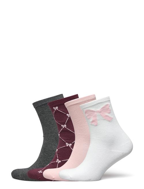 Socks 4 P Bows Lindex Red