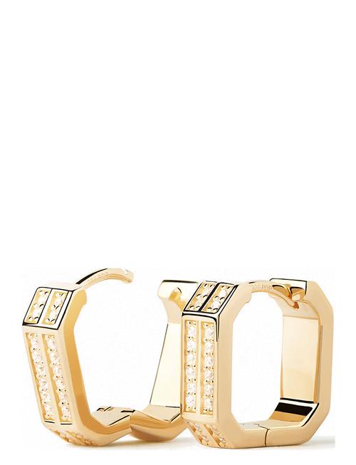 Se Olympia Hoop Earrings PD Paola Gold ved Booztlet