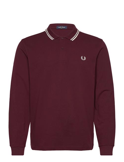 Ls Twin Tipped Shirt Fred Perry Burgundy