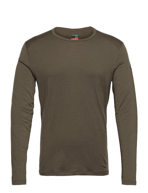 Men Merino 200 Oasis Ls Crewe Icebreaker Green