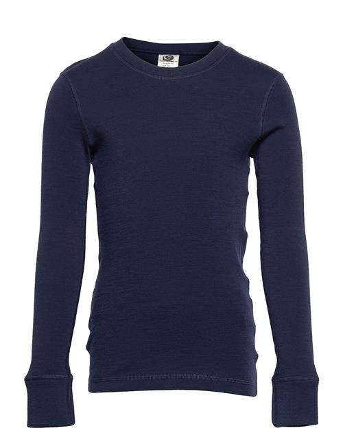 Top Merino Wool Solid Lindex Blue