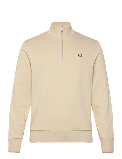 Half Zip Sweatshirt Fred Perry Beige