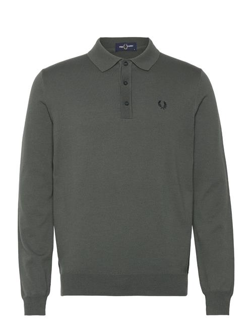 Classic Knit Shirt L/S Fred Perry Green
