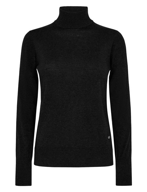 Mmrelena Highneck Knit MOS MOSH Black