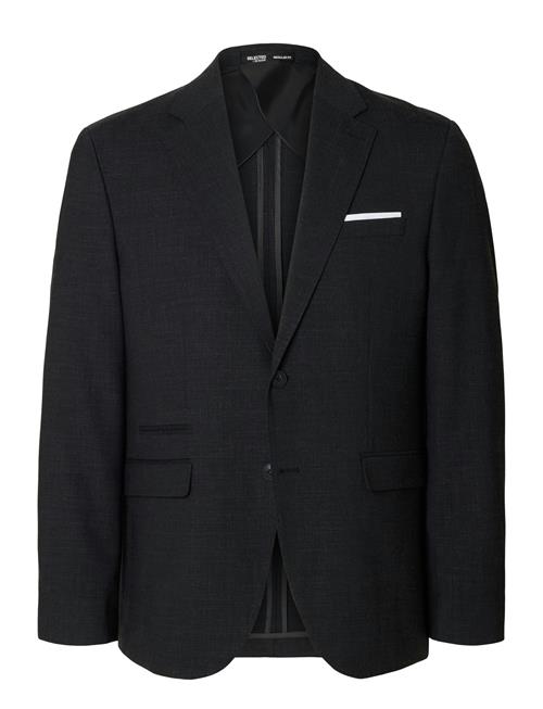 Se Slhslim-Oasis Linen Blz Noos Selected Homme Black ved Booztlet