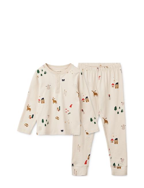 Wilhelm Printed Pyjamas Set Liewood Beige