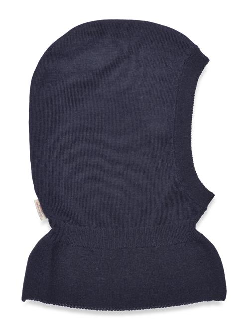 Lt. Knitted Merino Balaclava With Frill Copenhagen Colors Navy