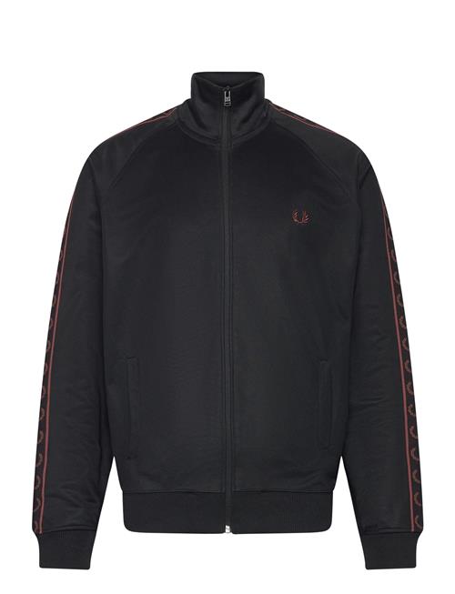 Contrast Tape Trk Jkt Fred Perry Black