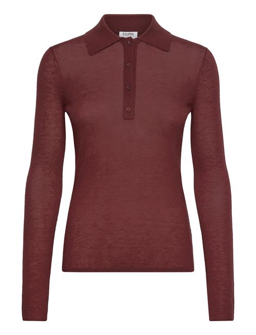 Knit Polo Sweater Filippa K Red