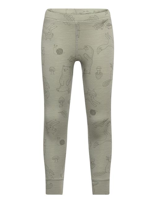 Longjohns Merino Wool Aop Lindex Green