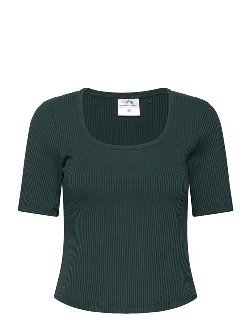 Scoop Rib Tee Casall Green