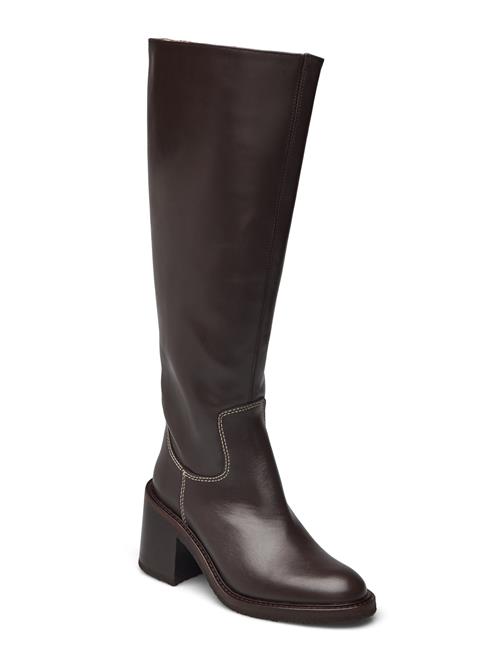 Se Boots - Block Heel ANGULUS Brown ved Booztlet