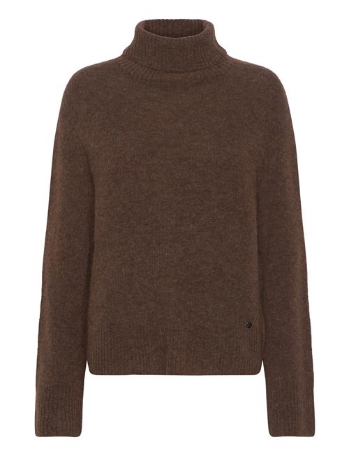 Se Mmaidy Thora Rollneck Knit MOS MOSH Brown ved Booztlet