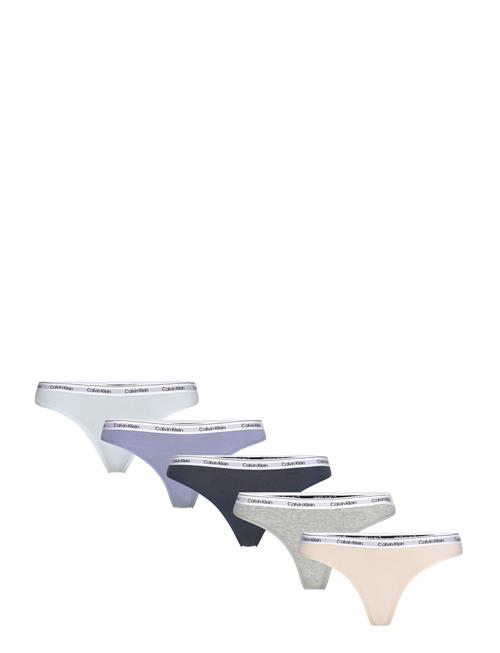 Thong 5 Pk Calvin Klein Patterned
