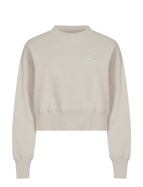 Se Cotton Cropped Sweatshirt Röhnisch Beige ved Booztlet