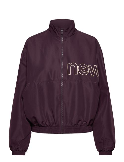 Color Blocked Woven Jacket New Balance Purple