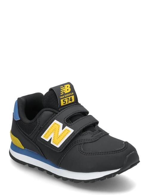 Se New Balance 574 Kids Hook & Loop New Balance Black ved Booztlet