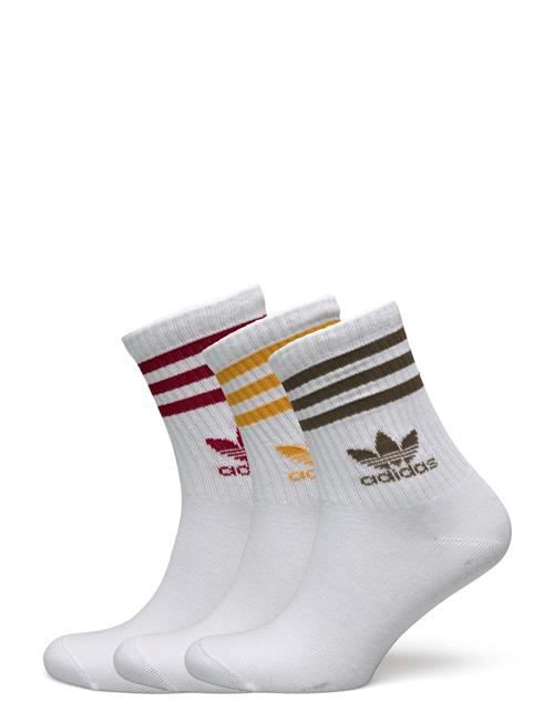 3 Stripes Crew Sock 3 Pair Pack Adidas Originals White