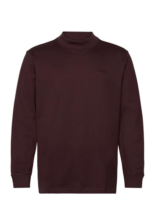 Long Sleeve Mock Neck Tee Adidas Originals Brown