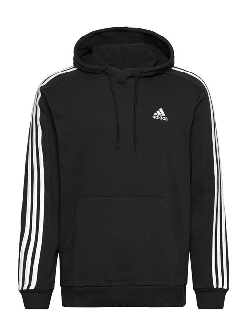 Essentials Fleece 3-Stripes Hoodie Adidas Sportswear Black